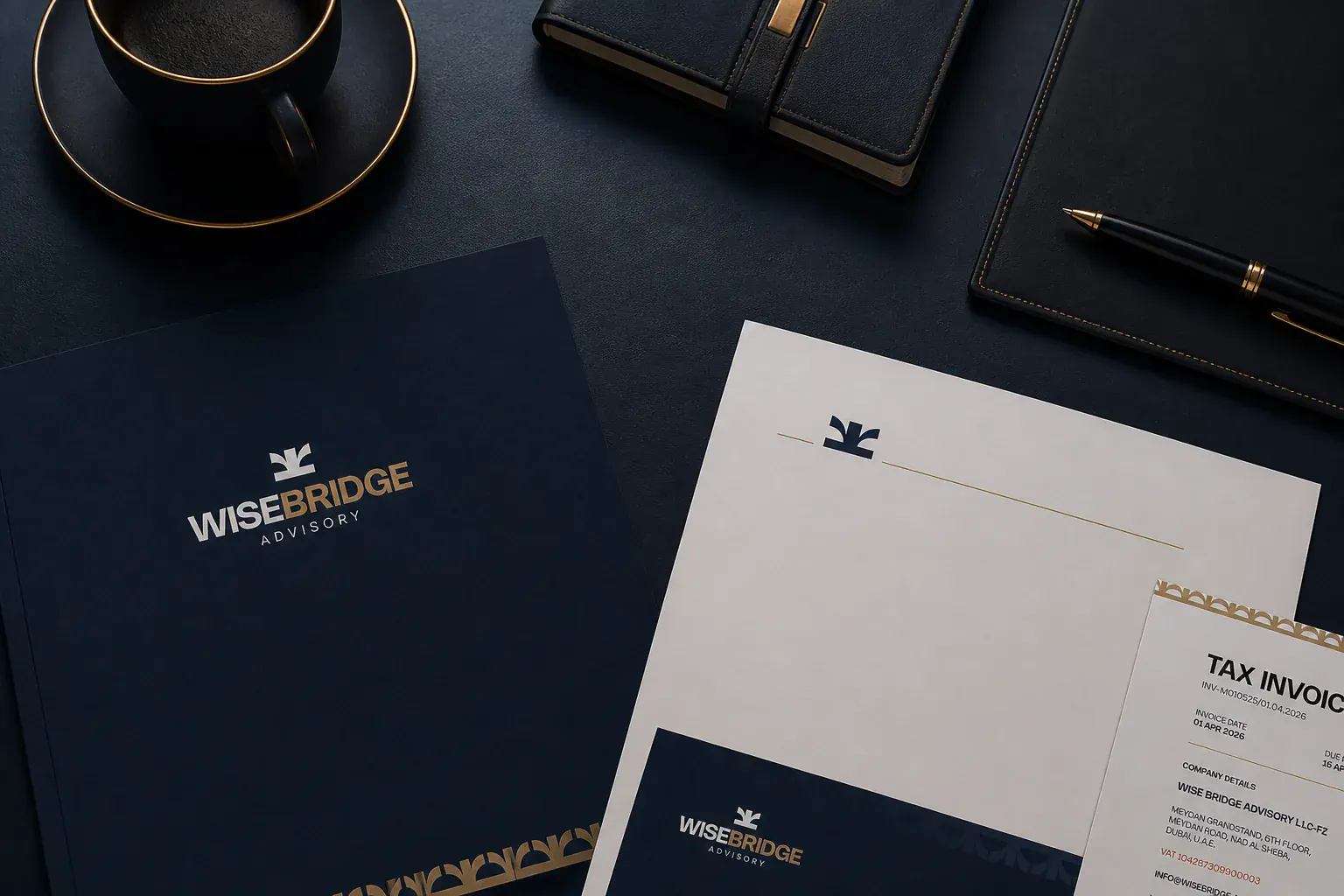 Professional workspace — UAE advisory consultation